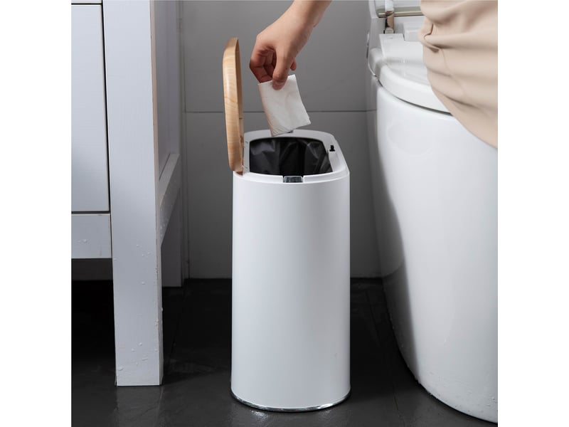 Kitchen move - poubelle de salle de bain push 10l  bat-tg3171 - aldo bat-tg3171 - Conforama D