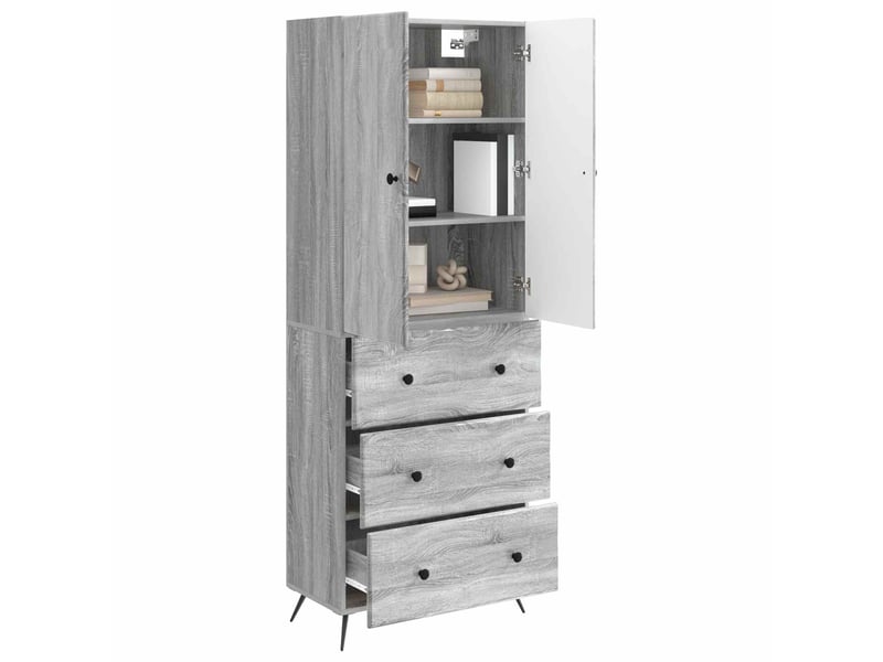  Ensemble de meubles 2 pcs, rangement de salon 66 x 34,5 x 90 cm bois d'ingénierie shl5134  - Conforama C