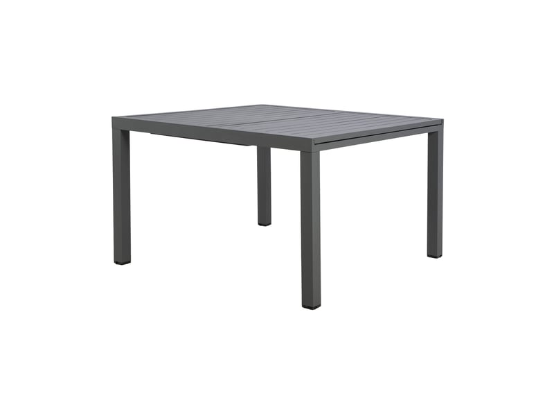 Table en alu carree extensible 120x120- 180 cm coloris gris - Conforama A