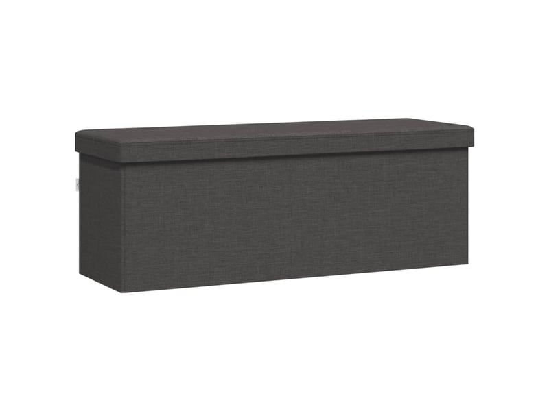  Banc chambre, banc de rangement pliable gris foncé faux lin  - Conforama A