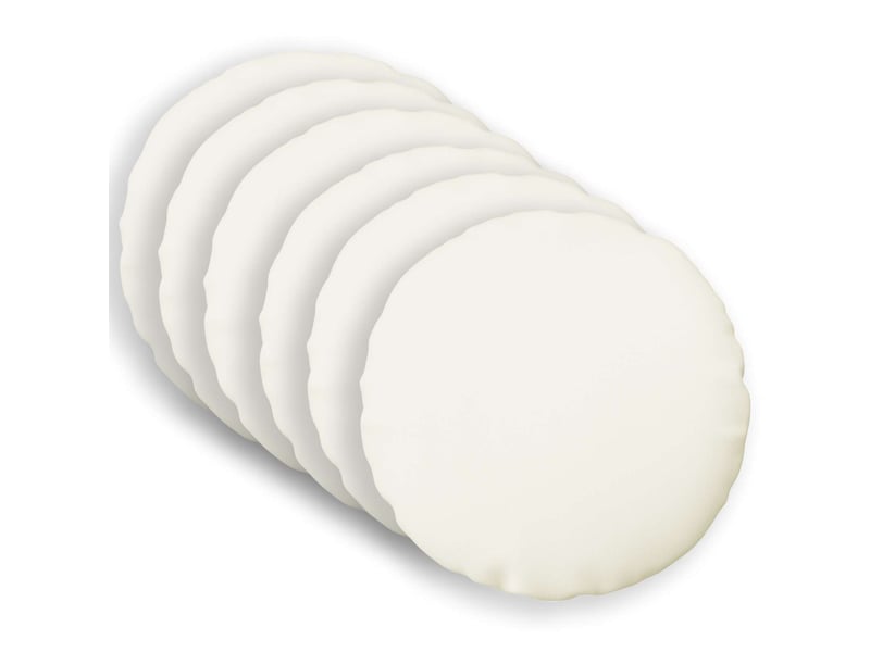  Lot de 6 coussins avec oreiller, coussins décoratifs heerlen blanc tissu cf50665  - Conforama B