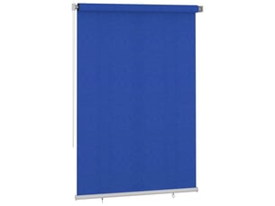 Store enrouleur, store roulant d'extérieur 165 (l) x 230 (h) cm bleu hdpe cf47351