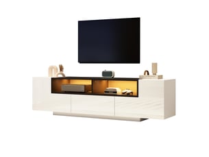 Meuble tv coloris blanc    
