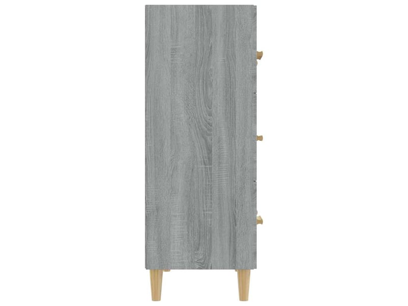  Buffet - bahut - meuble de rangement sonoma gris 70x34x90 cm bois d'ingénierie  - Conforama D