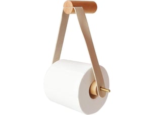 Porte rouleau de papier toilette, porte rouleau en bois porte-papier de toilette mural en creative