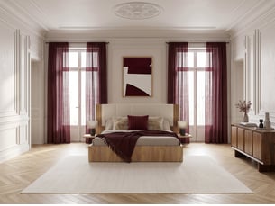 Bobochic lit coffre isya avec chevets intégrés beige 180x200