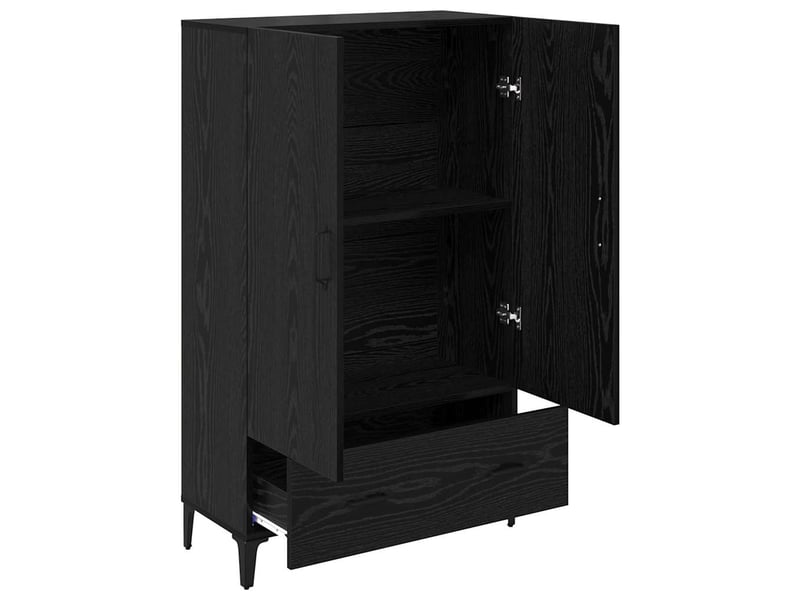  Buffet - haut armoire avec tiroir chêne noir 70 x 31 x 115 cm  - Conforama E