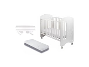 Lit bébé 90x190 cm CUNA11CK coloris blanc