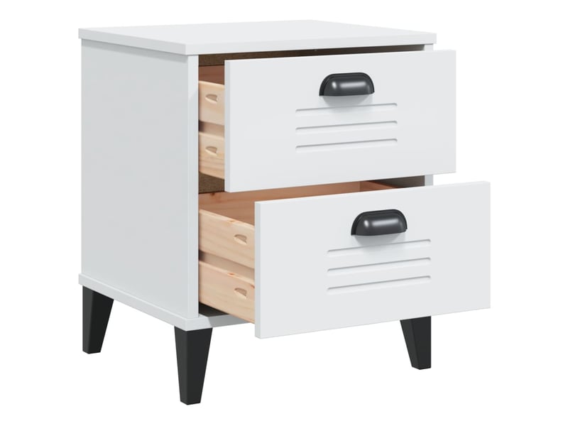  Table de chevet - cabinet de chevet - table de nuit viken blanc bois d'ingénierie  - Conforama D