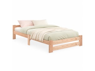 Lit simple 90x200 cm MAISENTIEL coloris naturel
