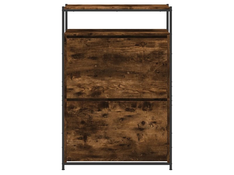  Meuble à chaussures, armoire à chaussures chêne fumé shl5913  - Conforama E