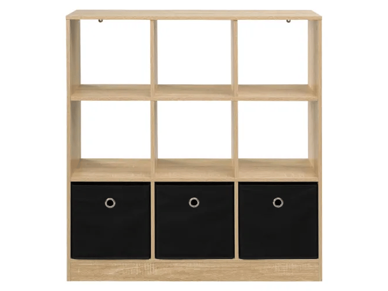 Bibliothèque cube spacieuse, étagère cuisine et rangement sur pied, meuble salon polyvalent - Conforama A