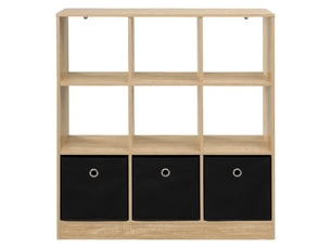 Bibliothèque cube spacieuse, étagère cuisine et rangement sur pied, meuble salon polyvalent