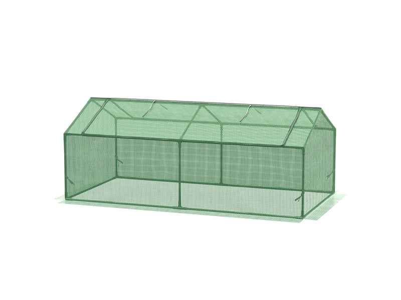  Serre fenêtre, film maille pe, hivernage, balconjardin, tomates 180x90x70 cm, verdure.  - Conforama B