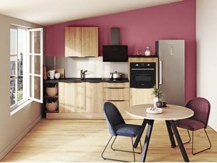 Cuisine sur mesure en kit <strong>Melba</strong> Chêne naturel fabriquée en France