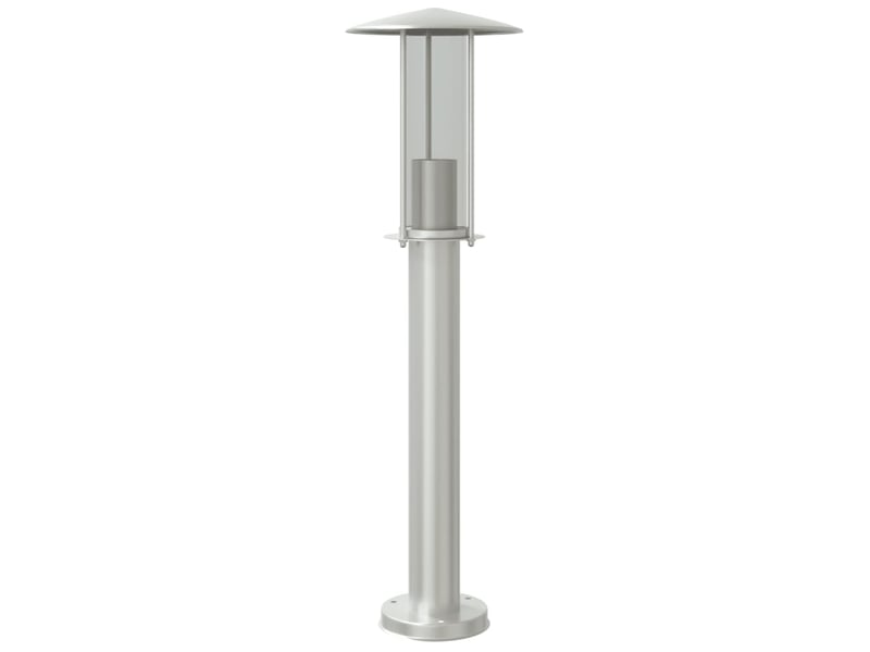 Lampadaire d'extérieur argenté 60 cm acier inoxydable argent 02_0042518  - Conforama A