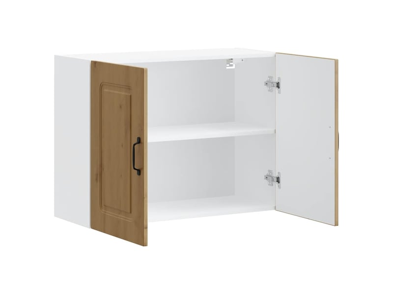  Armoire murale cuisine kalmar chêne artisanal bois d'ingénierie shl8281  - Conforama E