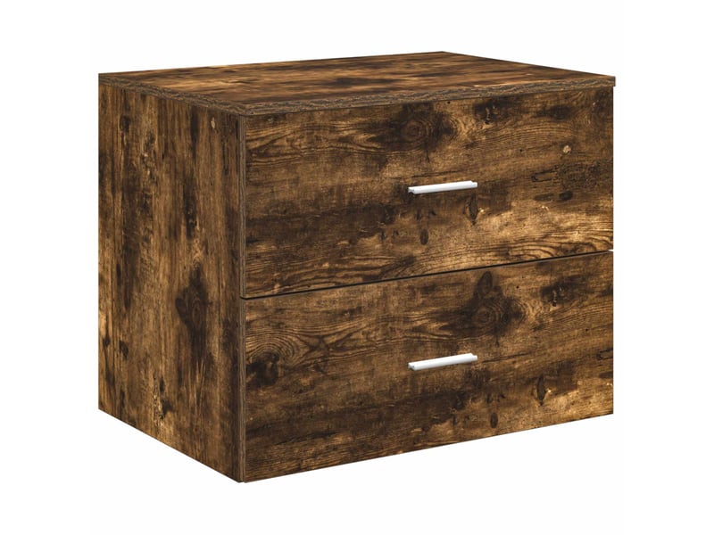  Ensemble de mobilier de salle de bain chêne fumé cf64639  - Conforama D