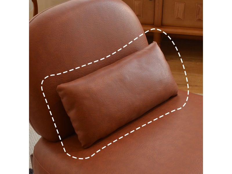  Chaise pieds en bois massif revêtement en velours coussin moelleux assise confortable  - Conforama B
