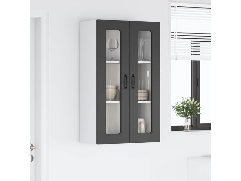  Meuble mural de cuisine | armoire de cuisine noir 60x31x100cm shl1659  - Conforama D