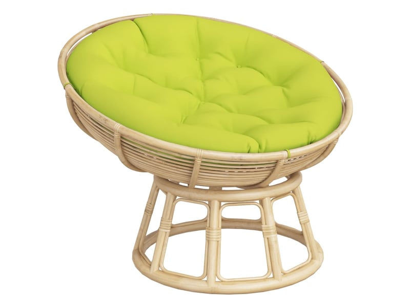  Coussin rond, coussin d'assise vert vif ø 100 x11 cm tissu oxford cf56635  - Conforama C