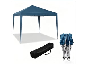 Pavillon pop-up élégant portable avec sac de transport, pour fêtes et extérieur