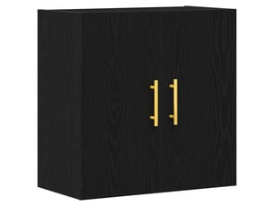 Meuble mural, rangement salon 60 x 31 x 70 cm bois d'ingénierie chêne noir shl3845