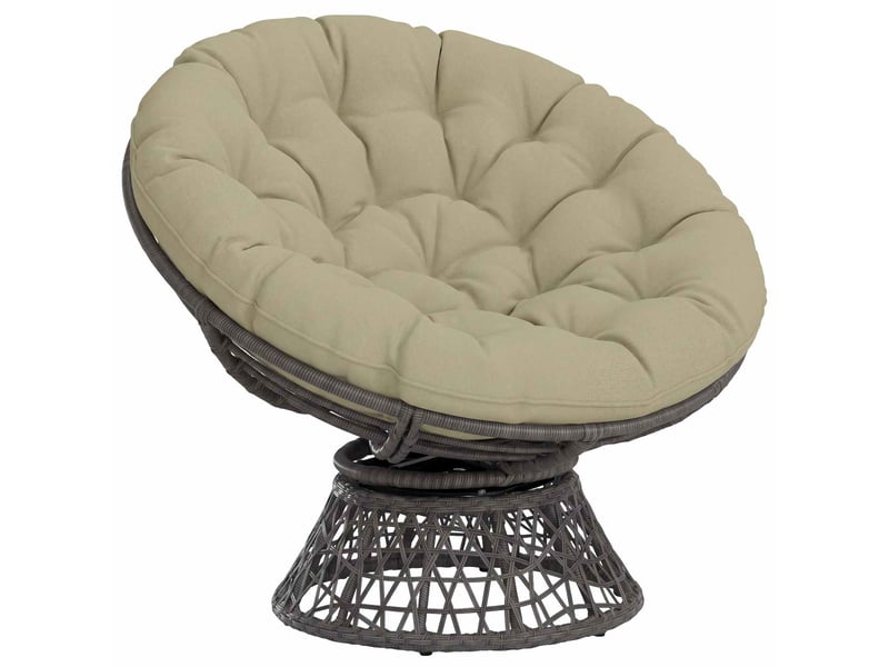  Coussin de chaise papasan, coussin d'assise vianen 100 % polyester vert clair cf54251  - Conforama C