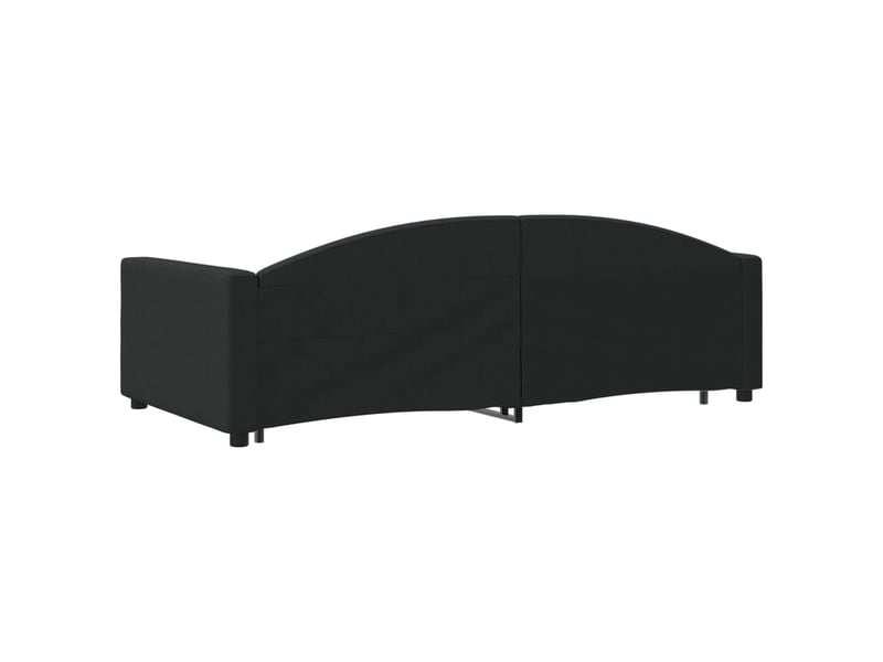  Lit simple- lit adulte -  lit de jour avec gigogne sans matelas noir 100x200 cm  - Conforama D