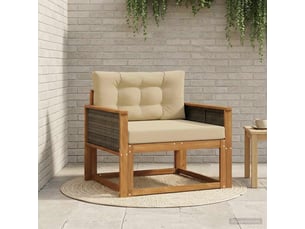 Vidaxl sofa de milieu extérieur naturel