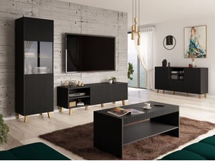 Meuble tv coloris noir 51 cm <strong></strong>  <strong></strong>
