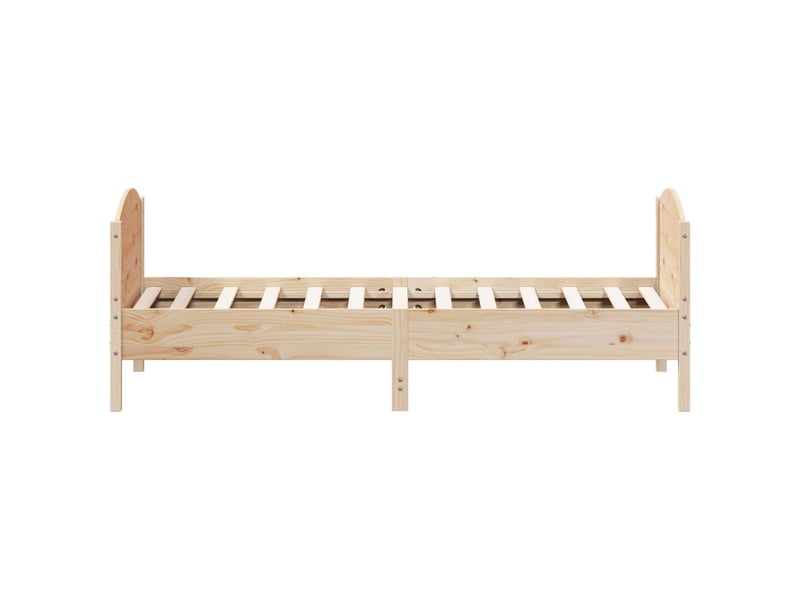  Lit simple- lit adulte -  cadre de lit sans matelas 90x190 cm bois de pin massif  - Conforama D