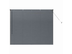 Store vénitien, store de fenêtre gris foncé 130 x 155 cm 25 mm aluminium cf47873