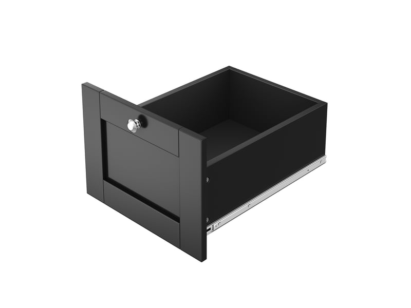  Desserte de cuisine mobile 135 x 44 x 90 cm noir et naturel, mdf, plateau rabattable et 3 tiroirs  - Conforama E