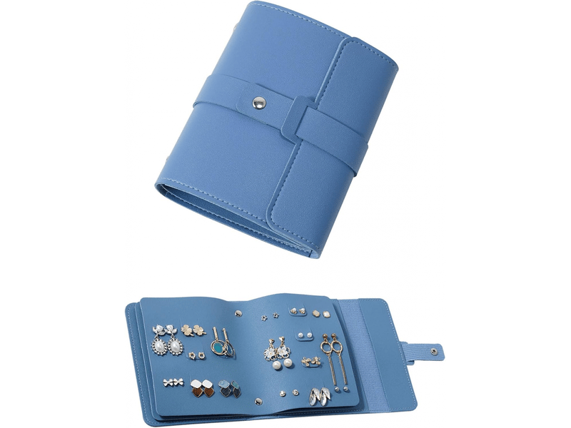  Rangement pour boucles d'oreilles pratiques petit livre sacs de rangement d'oreilles boîte à bijoux organisateur de bijoux étui presentoir boucle  - Conforama A