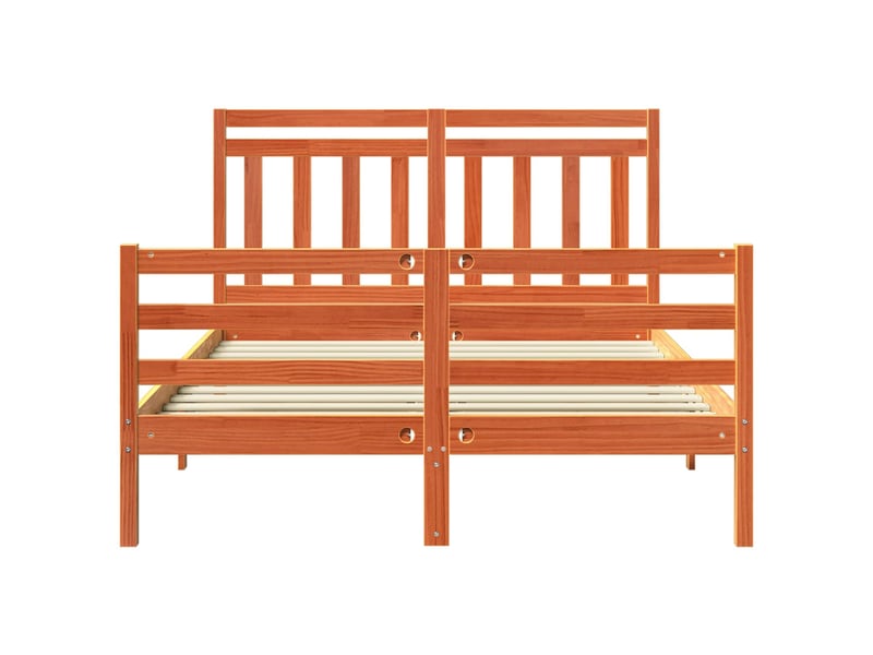  Lit double- lit adulte -  cadre de lit avec tête de lit  marron 160 x 200 cm  - Conforama C