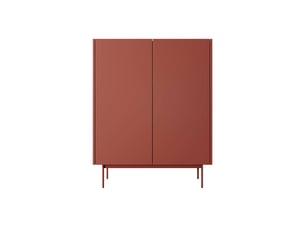 Buffet 2 porte(s) 0 tiroir(s) LOUNGITUDE VIVARO - 97 cm coloris rouge