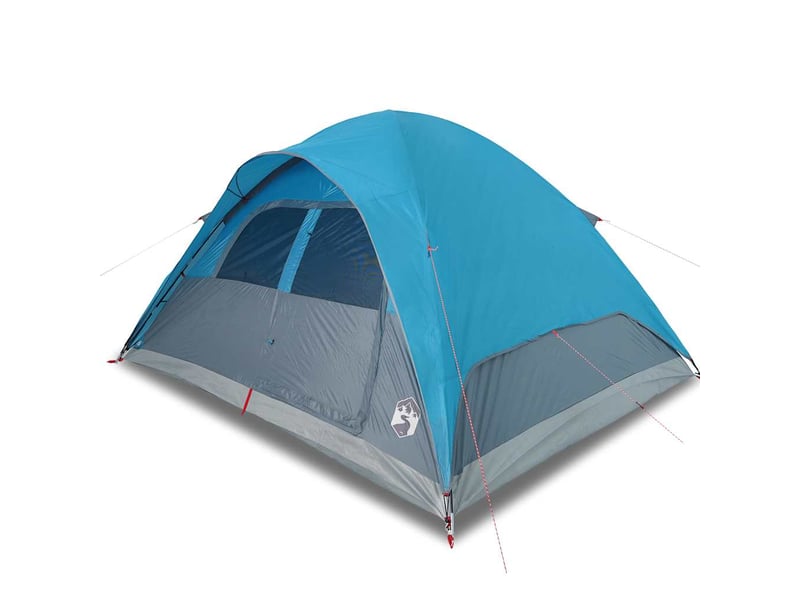 Tente de camping, tente familiale à dôme 6 personnes bleu imperméable shl31275 - Conforama A