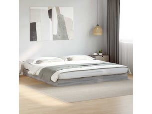Lit 2 places 180x200 cm coloris gris
