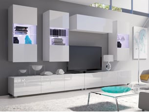 Meuble tv coloris blanc 45 cm <strong></strong>  <strong></strong>