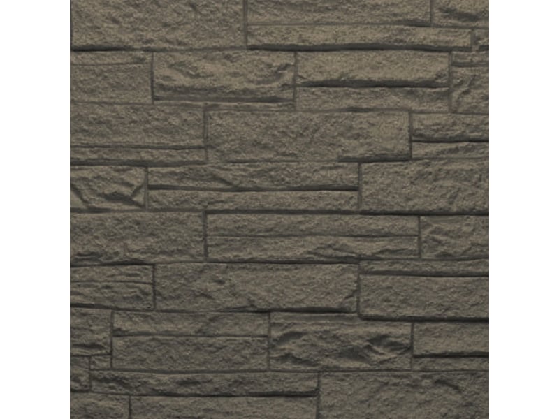 Panneau mural 3d effet pierre en polyuréthane 12 pièces 120x60 cm - noir - Conforama D
