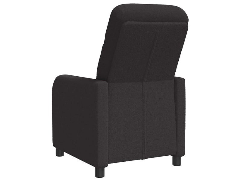  Vidaxl fauteuil inclinable noir bouclé  - Conforama E