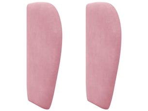 Oreille de tête de lit | coussin de tête de lit rose 40 x 23 x 6 cm velours