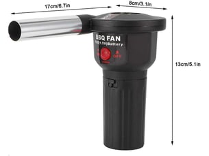 Ventilateur électrique sûr pour barbecue alimenté par batterie