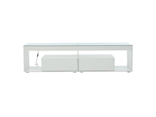 Meuble tv coloris blanc 180 cm Fay Lum