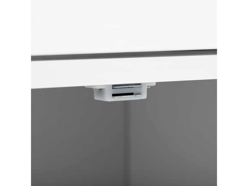 Desserte de cuisine à roulettes avec 3 tiroirs et plateau extensible en mdf 137-190,6×45,2×92 cm blanc naturel - Conforama D