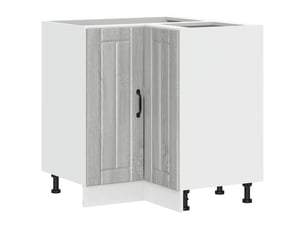 Armoire d'angle de cuisine lucca sonoma gris bois d'ingénierie