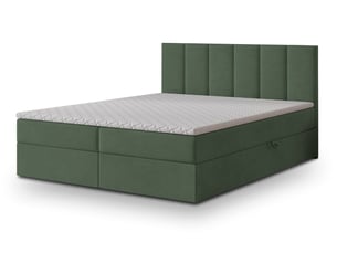 Lit avec rangement 160x200 cm <strong>MASSENO</strong> <strong></strong> coloris vert