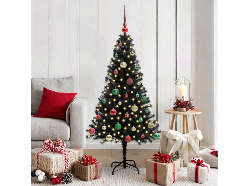 Sapin de noël - arbre de noël noir 150 cm pvc - Conforama B