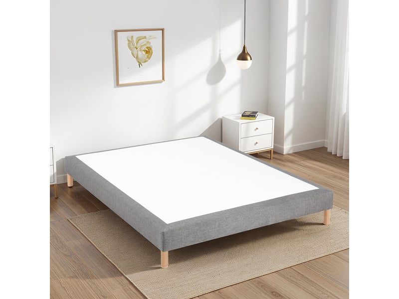 Sommier tapissier tissu sisal - gris foncé - 100x200 3SO0205181020.C44 - Conforama D